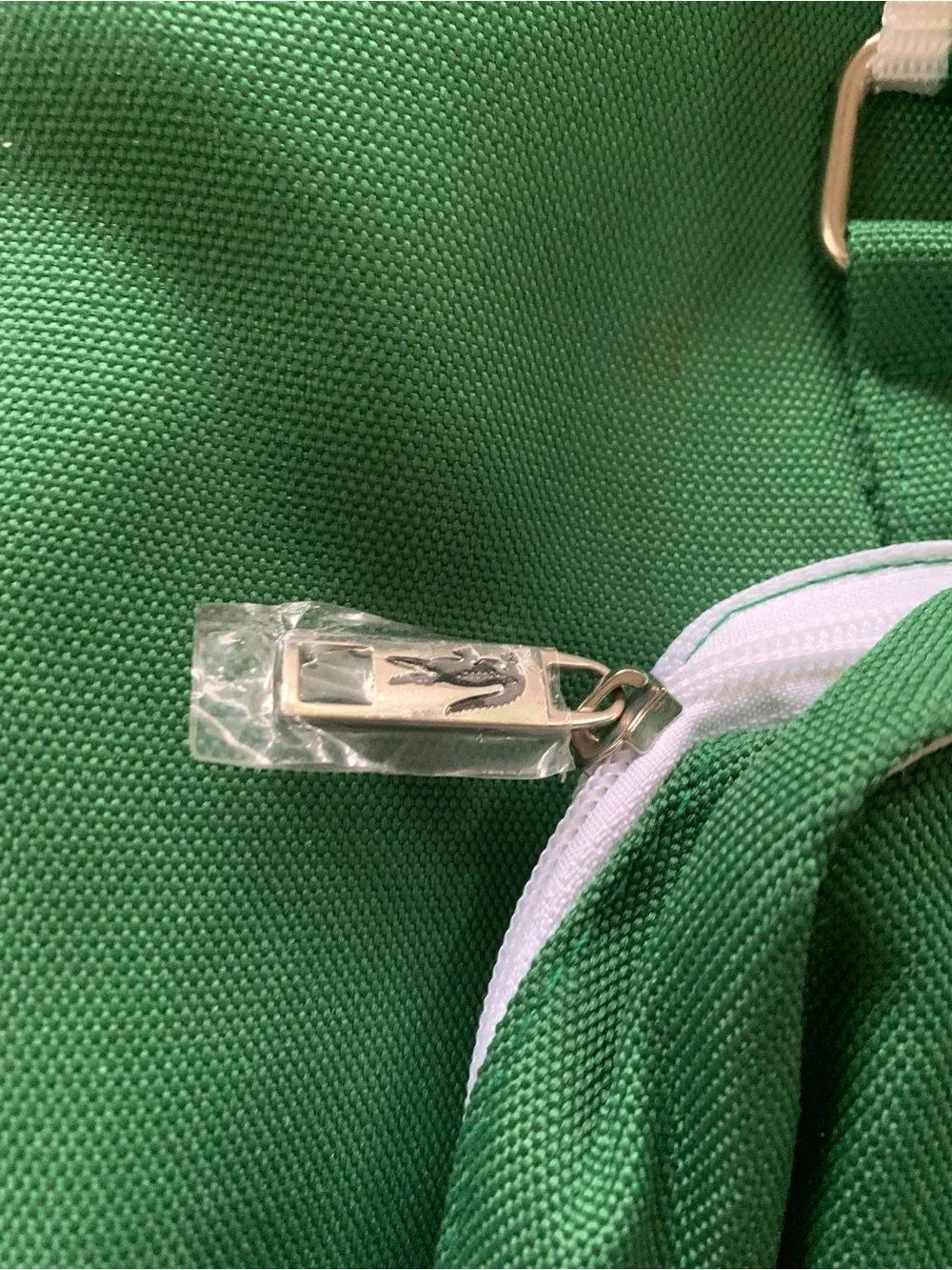 Lacoste Parfums Green Folding Garment Bag Weekender Travel Suitcase Unisex NWOT